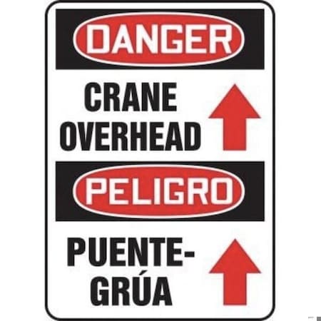 Accuform BILINGUAL OSHA DANGER Safety Sign SBMCRT145VS SBMCRT145VS
